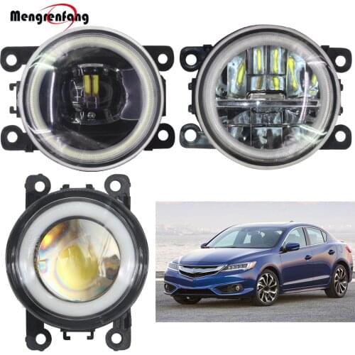 2 X Car H11 Fog Light LED Halo Ring Angel Eye DRL Daytime Running Light 12V High Bright For Acura ILX 2013 2014 2015 2016