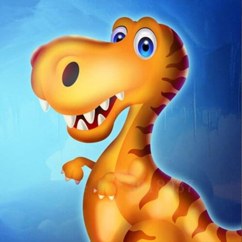 Diy 3D Diamond Painting Cross Stitch Growing Mouth Dinosaurs Diamond Mosaic Full Diamond Embroidery Rhinestone Gift Decoration