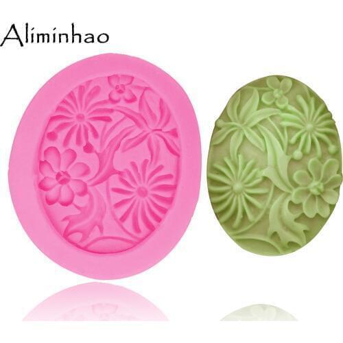B1389 Flower shape DIY Silicone Mold Sugarcraft dessert Candy Chocolate Fondant Cake Decorating Tools Resin Clay Soap Mold
