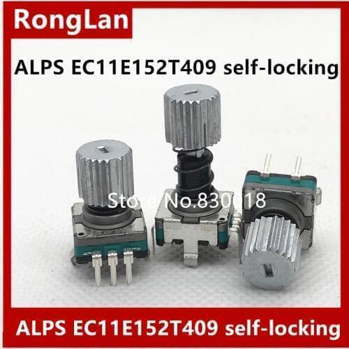 [BELLA]Japan ALPS EC11 stepping encoder encodes 30 points with self-locking push button switch 12MM-20MM EC11E152T409-10PCS/LOT