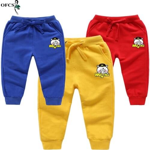 Best Seller Pants For Teenage Girls 2-10 Years Cotton Best Friend Cartoon Casual Sport Pants Enfant Garcon Kids Children Trouser