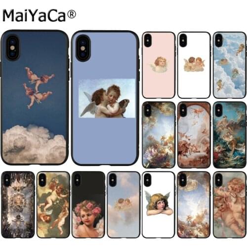 Maiyaca Cute Renaissance angels baby Newly Arrived Phone Case for iphone SE 2020 11 pro 6S 6plus 7 7plus 8 8Plus X Xs MAX 5S XR