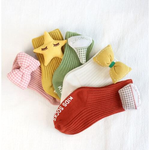 Baby Socks Spring and Autumn Baby Socks Newborn Cartoon Doll Socks Children Floor Socks 0-3 Years Old