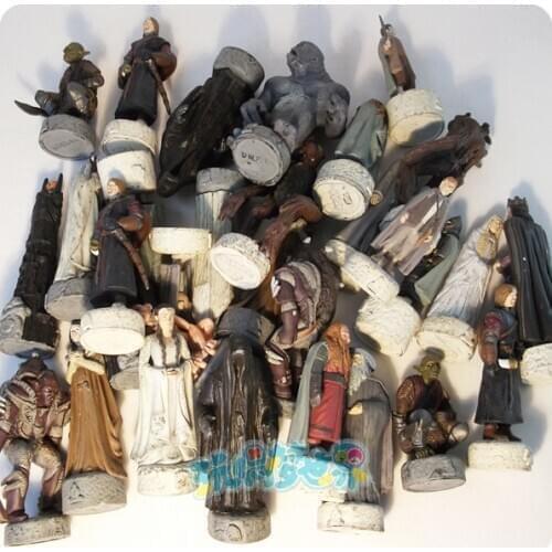 Pvc figure Simulation model toy L R Chess board game chess hand model ornaments10pcs/set