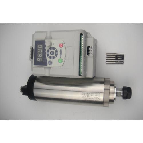 CNC milling spindle ER20 2.2KW air cooling spindle +2.2KW VFD inverter+CNC engraving bits