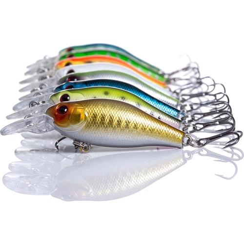 HENGJIA Crankbait Fishing Lure Topwater Crank 7cm 10g Artificial Fishing Wobblers Hard Bait Floating Fishing Lures