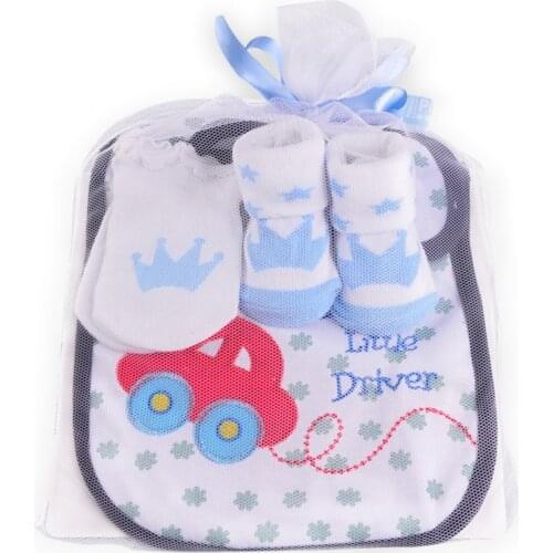 Redkite Baby Socks Sets With Bibs Mittens sets Unisex Cute Love