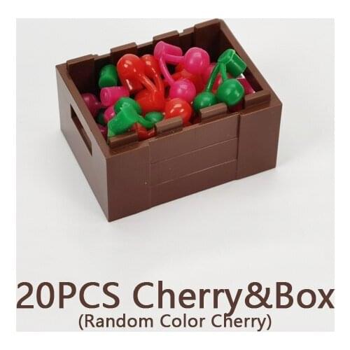 Cherry&Container Box Building Blocks Compatible Major Brand Kids Assembled Toys 30150 Early Learning MOC Handmade Design