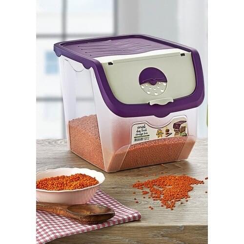 Arrita Home Rations and Pulses Storage Container Transparent Ventilated 12 L