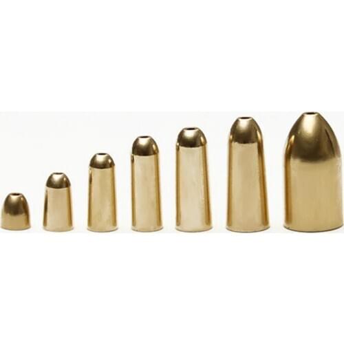 5pcs/bag copper pendant Texas fishing group accessories copper pendant lead pendant Lure fishing gear fishing supplies