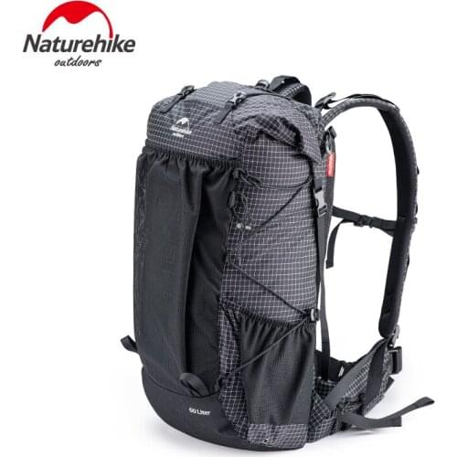Naturehike 60L+5L High-Capacity Camping Hiking Climbing Backpacks Lightweight Travel Backpack Bag With Rain Cover included