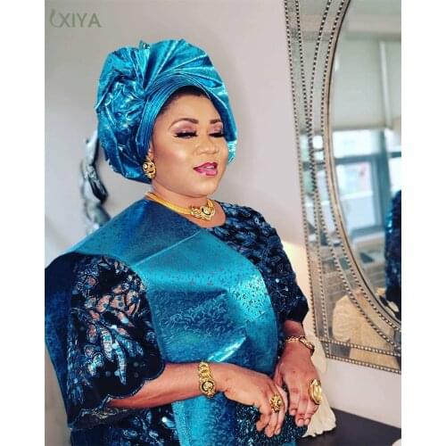 Newest African Sequin Lace Fabric Velvet Lace Fabric for Bridal Materials Top Selling Nigerian Mesh Net Lace Fabric APW4140B