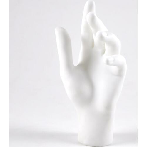 New 2019 free shipping 1 Pc Female Mannequin Hand Arm Display Base Women Gloves Jewelry Model Stand White Color Left hand Hot