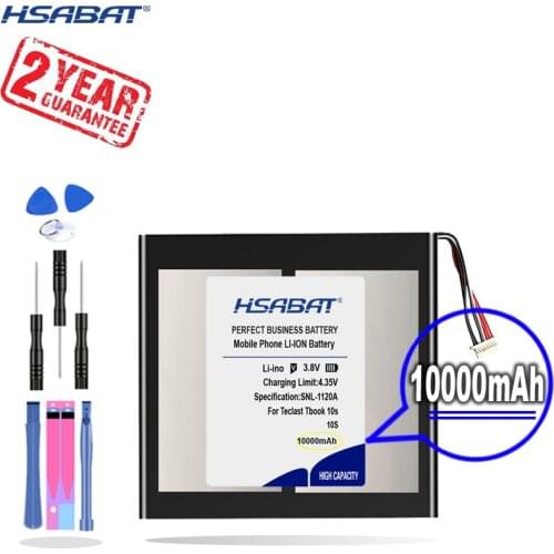 New Arrival [ HSABAT ] 10000mAh Replacement Battery for Teclast Tbook 10s Tablet PC Tbook10s 5 lines+Connector