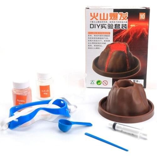 New Products Childrens Science Toys DIY Volcano Experiment Set School Physics Educational Toys Boy Physics Experiment Gift