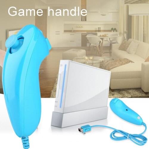Solid Color Mini Portable Arch Design Left Gamepad Handle Controller for Wii/Wii U Game Console Accessory New Arrival