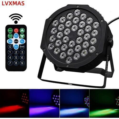 Remote Control Par Light 36x1w RGB Disco Light DMX Controller for Disco DJ Music Party Club Dance Floor Bar Stage Light LED