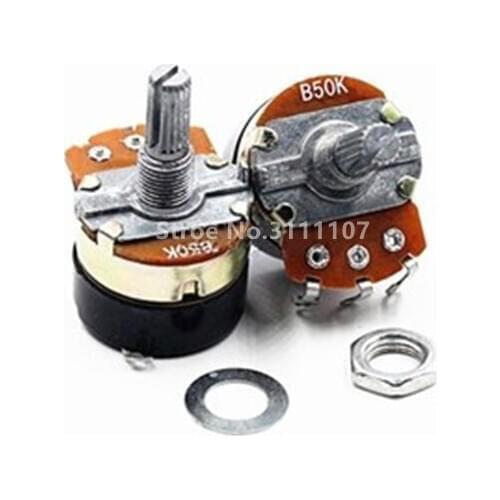 5PCS WH138-1 Adjustable Resistance Speed Regulator With Switch Potentiometer WH138-1 B5K B10K B20K B50K B100K B250K B500K
