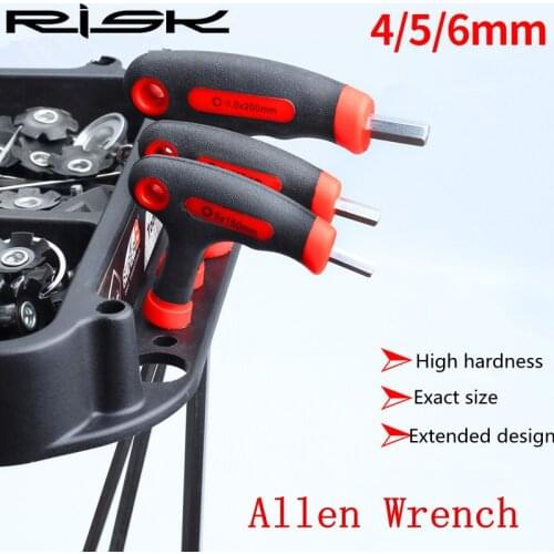 Risk MTB Road Bike Bicycle Hex Key Set(3 in 1)/(7 in 1) Dead Fly 4/5/6mm Car L-Type Ball Head Screw Repair Tool Bolt Fixed Wrenc