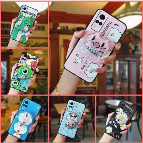 Silicone Shockproof Phone Case For VIVO Y51 2020 4G/Y31 2021 Original Cover For Girls Anti-dust