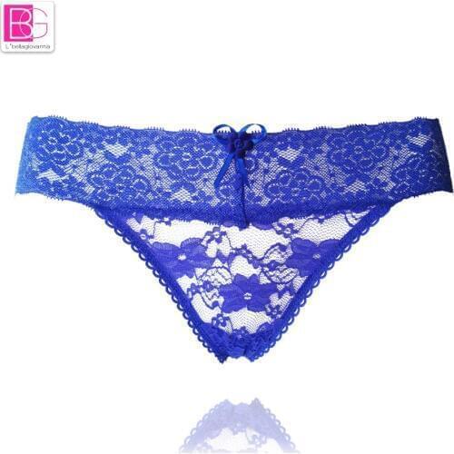 Womens G-string Thong Transparent Bikini Sexy Panties Underwear girl Cotton Lace Briefs female Intimates 8018