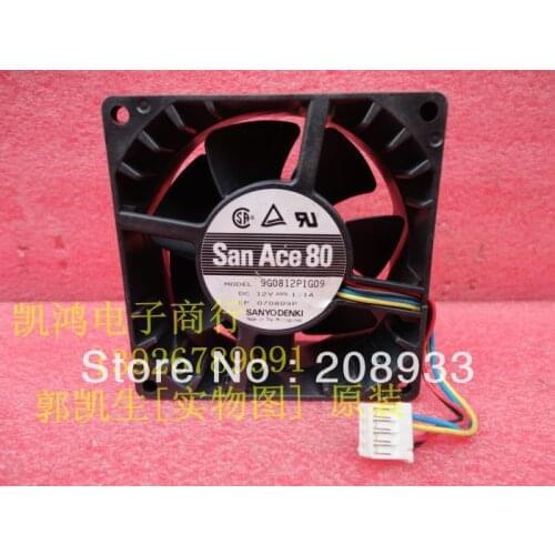 For SANYO For SANYO 9G0812P1G09 12V 1.1A 8038 8cm high winds double ball bearing fan+cooling fan