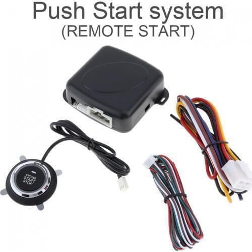 12V Auto Car Push Start System Support Remote Central Locking Control 10 Mins Countdown Stop Car and A Key Start Stop