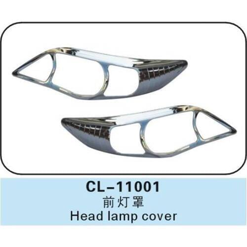 2pcs ABS Chrome Car HEAD LAMP COVER for toyota corolla 2011 accessories