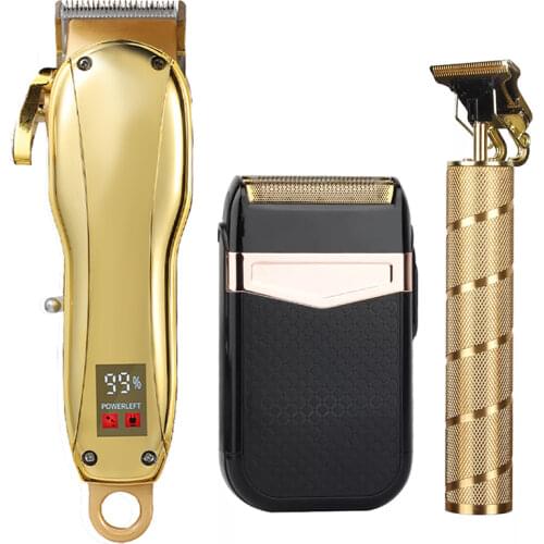 2021 Hair Clipper Set Electric Hair Trimmer Cordless Shaver Trimmer 0mm Men Barber Hair Cutting Machine for Men Rechargeable