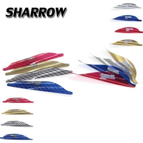 50pcs Spin Vanes Spiral Arrow Feather 2inch Colour DIY Tools Plastic Hunting Training Shooting Bow And Arrow Accessories