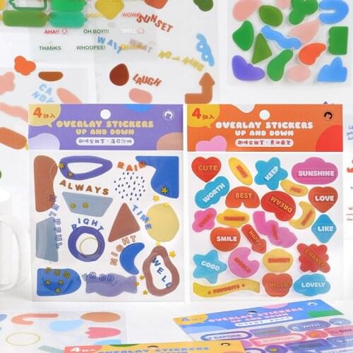 8packs/LOT interesting Laboratory series stationery sticker Creative decoration DIY PET sticker