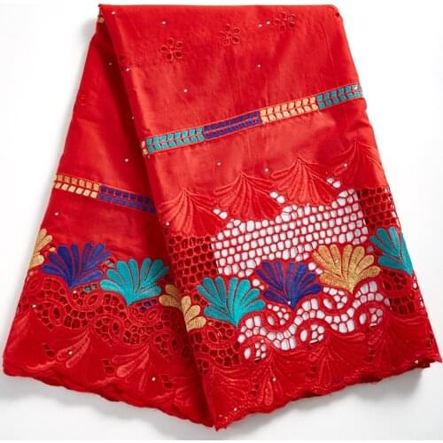 Zhenguiru White African Lace Fabric 2021 Swiss Cotton Lace Fabric Flowers Embroidery Sewing Nigerian Wedding Women Dress A 2293