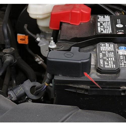 Car Battery Negative Protection Cover Frame Clip Case ABS Plastic Sticker for NEW Ford Explorer 2016 2017 Accessories