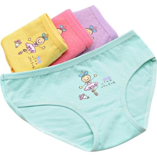 Kids Underpants Cartoon Dance Girl Cotton Triangle Underwear Baby Girls Panties P31B