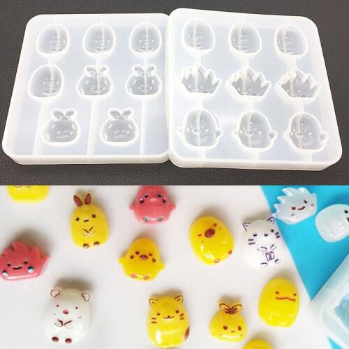 DIY Crystal Epoxy Mold Corner Biological Mold Mirror Pendant Silicone Decoration