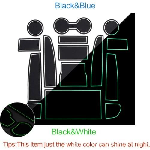 For Tesla MODEL 3 2017 2018 2019 MODEL3 Car Cup mat door anti-slip mat sticker Accessories Interior Non-slip Car Cup Holders Mat