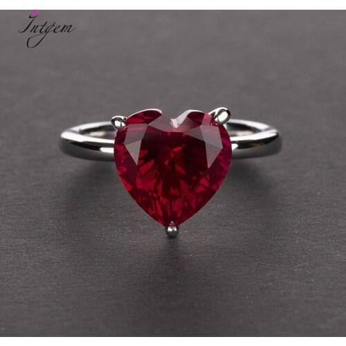 S925 Sterling Silver Ring Heart-Shaped 10*10 Moissanite 9 Karat Fine Jewelry Bride Wedding Jewelry Gemstone Fine Women Jewelry