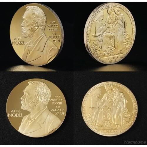 Alfred Bernhard Nobel Collection Gift Souvenir Art Metal AntiquN23 20 Dropshipping