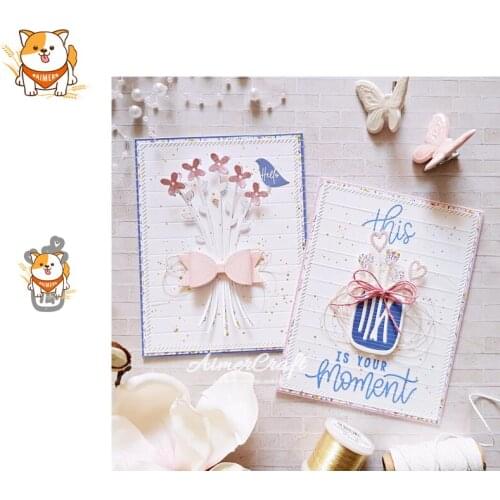 Love Vase Bottle Metal Cutting Dies Scrapbooking Stencil DIY Decorative Embossing Craft Die Cuts Card Making New Dies For 2019