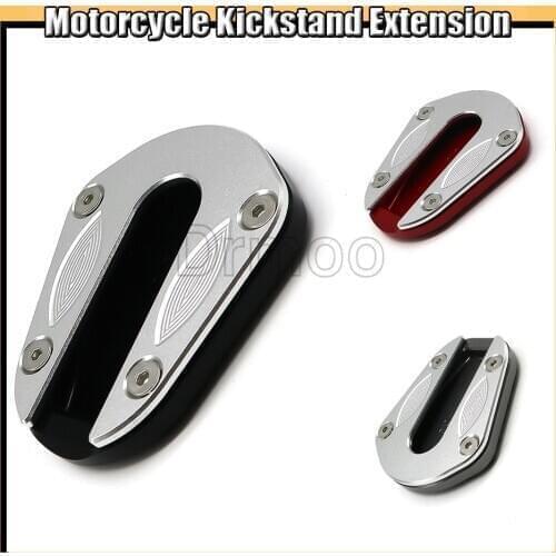 New Motorcycle CNC Side Stand Enlarge Plate Kickstand Extension For Benelli TRK502 BN600GS BN600 BJ600 502C 752S
