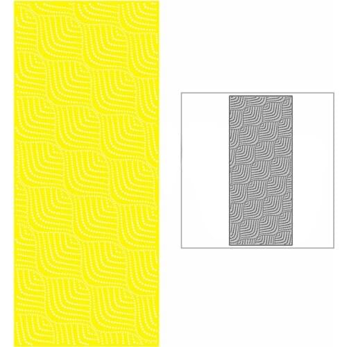 New Slim Spotted Wavy Line Background Plate Craft Embossing Mold 2021 Metal Cutting Dies for DIY Scrapbooking Album Card Making