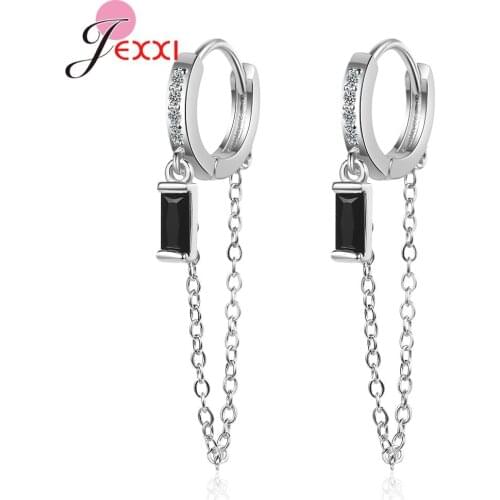 Super Nice Real 925 Sterling Silver Elegant Round Hoop Earrings For Women Fashion Jewelry Brincos 2 Colors For Your Choice