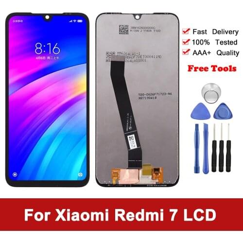 6.3inch Original Display For Xiaomi Redmi 7 LCD Touch Screen With Frame Digitizer For Redmi 7 LCD Display Assembly Free Shipping
