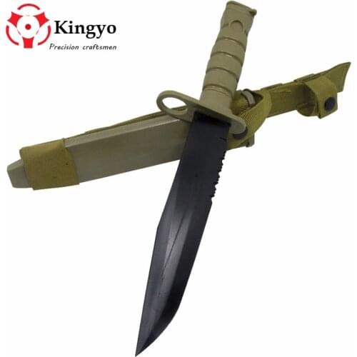 US Army M10 Airsoft Tactical Combat Plastic Toy Dagger Cosplay Model Knife for Show Military Training Wargame Hunting Black Colo