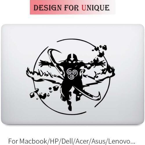 Last Airbender Avatar Decal Laptop Sticker for Apple Macbook Decal Pro Air Retina 11 12 13 15 inch Vinyl Mac Surface Book Skin