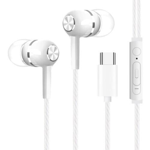 In-ear wired type-c earphone Sports in-ear headphone music suitable for huawei high quality wired Earphone For Phone samsang