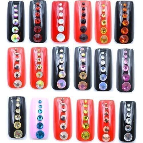 Swarovsky Super Glitter Crystal AB Hot Fix Rhinestones SS4-SS20 FlatBack Strass Sewing&Fabric Garment Nail Art Rhinestones