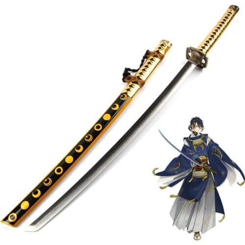 Game Touken Ranbu The sword dance Mikazuki Munechika Cosplay Prop Katana Samurai Wooden Sword Prop Halloween Anime Costume party