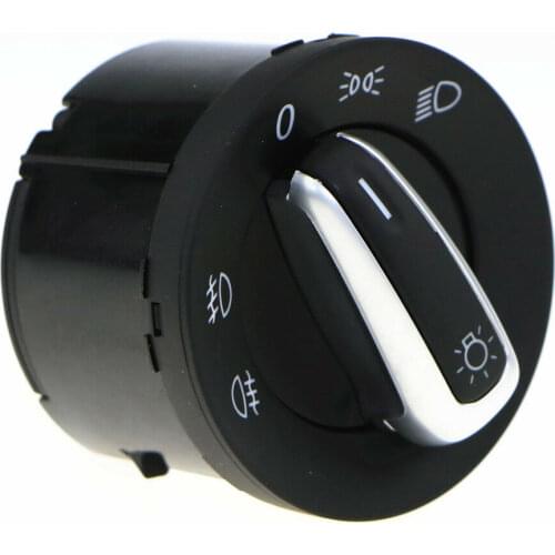 1Pcs Car Chrome Euro AUTO Headlight Switch For VW Jetta Passat B6 Golf GTI MK5 MK6 5ND 941 431A 5ND 941 431 B 3C8 941 431A