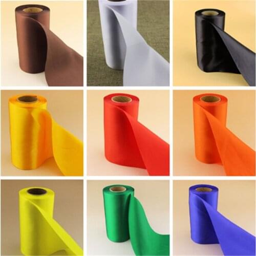 15cm/5.9 inches wide satin ribbon ceiling decorated with flags wave wedding decoration Accessories 20 meters /roll